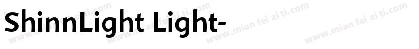 ShinnLight Light字体转换